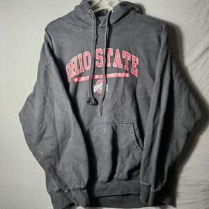 Vintage Ohio State Buckeyes Hoodie Mens Large Black TSI Sportswear Pullover